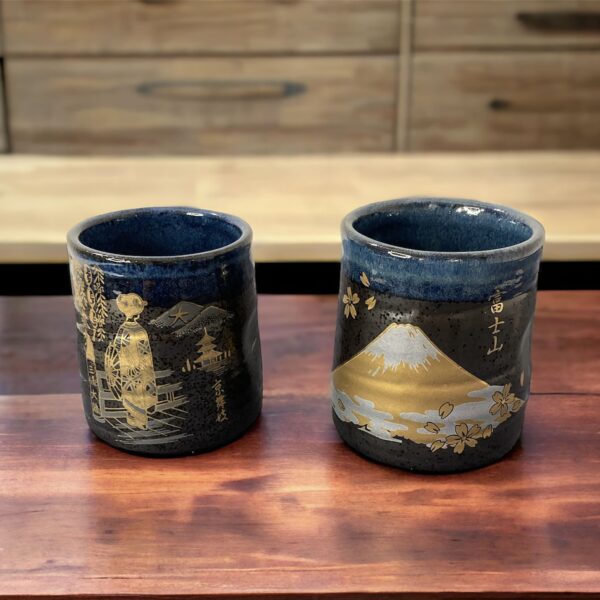 Tazze Monte Fuji e maiko